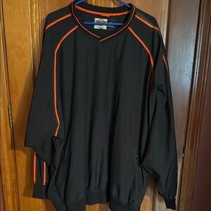 Russell Athletic Black and Orange Team Issue Pullover